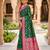 rama color soft banarasi silk blend meenakari touchup with blouse