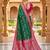 rama color soft banarasi silk blend meenakari touchup with blouse