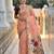 peach color soft cotton blend saree meenakari small motifs design with blouse