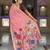 pink color soft cotton blend saree meenakari small motifs design with blouse