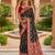 black color soft banarasi silk blend meenakari touchup with blouse