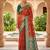 dark peach color soft banarasi silk blend meenakari touchup with blouse