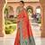 dark peach color soft banarasi silk blend meenakari touchup with blouse
