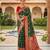 green color soft banarasi silk blend meenakari touchup with blouse
