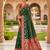 green color soft banarasi silk blend meenakari touchup with blouse