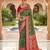 mehendi color soft banarasi silk blend meenakari touchup with blouse