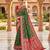 mehendi color soft banarasi silk blend meenakari touchup with blouse