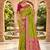 green color soft banarasi silk blend meenakari touchup with blouse