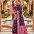 purple color soft banarasi silk blend meenakari touchup with blouse
