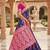 purple color soft banarasi silk blend meenakari touchup with blouse