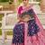 purple color soft banarasi silk blend meenakari touchup with blouse