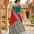 red color soft banarasi silk blend meenakari touchup with blouse