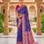 violet color soft banarasi silk blend meenakari touchup with blouse