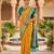 yellow color soft banarasi silk blend meenakari touchup with blouse
