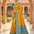 yellow color soft banarasi silk blend meenakari touchup with blouse