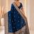 morpeach color soft banarasi silk blend meenakari touchup with blouse