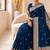 morpeach color soft banarasi silk blend meenakari touchup with blouse