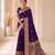 black color soft banarasi silk blend meenakari touchup with blouse