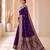 black color soft banarasi silk blend meenakari touchup with blouse