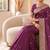 wine color soft banarasi silk blend meenakari touchup with blouse