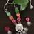  traditional mirror work necklace set for women 