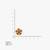 South indian gold plated floral kemp stone stud earrings for women