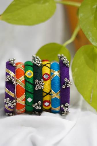  traditional designer bangle set for women 