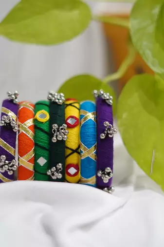  traditional designer bangle set for women 