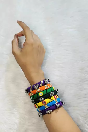  traditional designer bangle set for women 