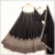 black sequin embroidery georgette lehenga choli with blouse