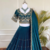royal teal motif lehenga set