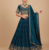 royal teal motif lehenga set