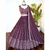 wine embroidered lehenga choli set with dupatta