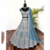 steel blue sequin embroidered lehenga choli set