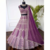 WINE EMBROIDERED GEORGETTE LEHENGA CHOLI WITH DUPATTA