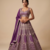WINE EMBROIDERED GEORGETTE LEHENGA CHOLI WITH DUPATTA