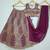 WINE EMBROIDERED GEORGETTE LEHENGA CHOLI WITH DUPATTA