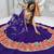 Purple Embroidery Thread sequin and Mirror Work Silk Blend Lehenga Choli Set