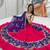 Rani Pink Embroidery Thread sequin and Mirror Work Silk Blend Lehenga Choli Set