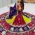 Multi Embroidery Thread sequin mirror work Fuax Georgette Lehenga Choli Set