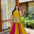 Women’s Chaniya Choli For Navratri - Designer Vichitra Silk Lehenga Choli With Shrug – Handwork Latkan