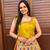 Women’s Chaniya Choli For Navratri - Designer Vichitra Silk Lehenga Choli With Shrug – Handwork Latkan