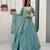 Sky Blue Embroidery sequin Work Silk Blend Lehenga Choli Set