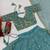 Sky Blue Embroidery sequin Work Silk Blend Lehenga Choli Set