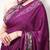 Traditional ajrakh printed border satin silk saree for women