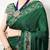 Traditional ajrakh printed border satin silk saree for women