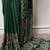 Traditional ajrakh printed border satin silk saree for women