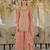 Orange dolla silk readymade plazzo suit with embroidery  work