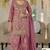 Purple dolla silk readymade plazzo suit with embroidery  work
