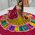 Olive Embroidery Thread sequin and Lace Work Cotton Lehenga Choli Set